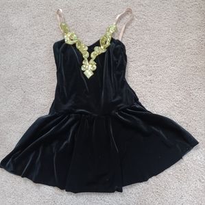 Velvet Black Dance Skate Dress